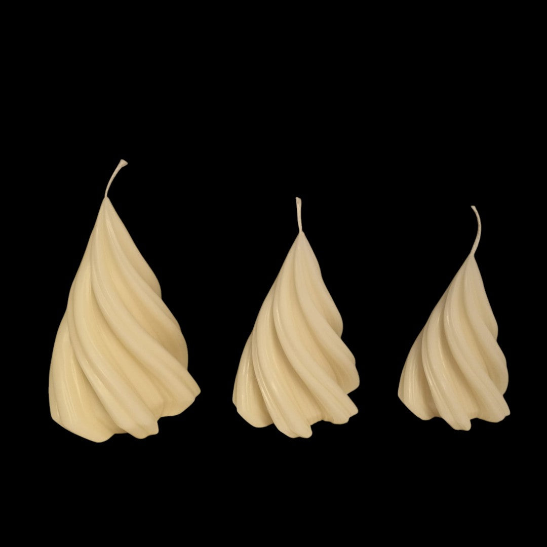 Winter Spiral Trio – Set of 3 Twisted Christmas Trees